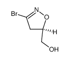 (5R)-3-bromo-5-hydroxymethyl-Δ2-isoxazoline Structure