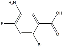 5-Amino-2-bromo-4-fluoro-benzoic acid Structure