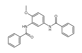 4-methoxy-N,N'-bisbenzoyl-m-phenylenediamine结构式