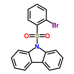 9-[(2-Bromophenyl)sulfonyl]-9H-carbazole结构式