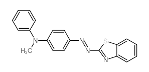 4-benzothiazol-2-yldiazenyl-N-methyl-N-phenyl-aniline结构式