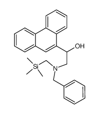 2-(N-benzyl-N-((trimethylsilyl)methyl)amino)-1-(9'-phenanthrenyl)-1-ethanol Structure