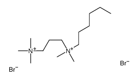 hexyl-dimethyl-[3-(trimethylazaniumyl)propyl]azanium,dibromide结构式