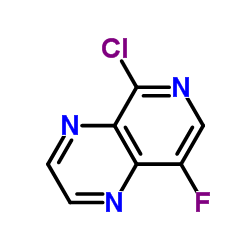 5-氯-8-氟吡啶并[3,4-b]吡嗪结构式