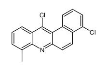 4,12-dichloro-8-methylbenzo[a]acridine结构式