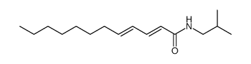 N-isobutyl-2,4-dodecadienamide Structure