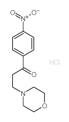 1-Propanone,3-(4-morpholinyl)-1-(4-nitrophenyl)-, hydrochloride (1:1) structure