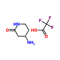 4-Amino-2-piperidinone trifluoroacetate (1:1) Structure