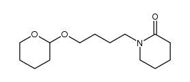 N-(4-(tetrahydropyranyloxy)butyl)valerolactam结构式