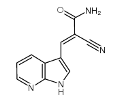 2-Propenamide, 2-cyano-3-(1H-pyrrolo[2,3-b]pyridin-3-yl) Structure