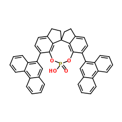 (11aS)-10,11,12,13-Tetrahydro-5-hydroxy-3,7-di-9-phenanthrenyl-5-oxide-diindeno[7,1-de:1',7'-fg][1,3,2]dioxaphosphocin Structure