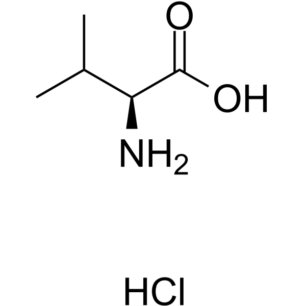 L-缬氨酸盐酸盐结构式