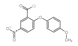 2-(4-甲氧基苯氧基)-5-硝基苯-1-羰酰氯结构式