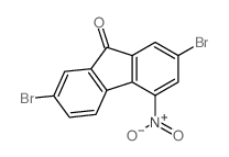 2,7-dibromo-4-nitro-fluoren-9-one Structure