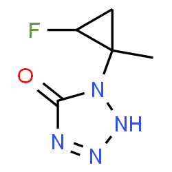 5H-Tetrazol-5-one,1-(2-fluoro-1-methylcyclopropyl)-1,2-dihydro-(9CI) structure