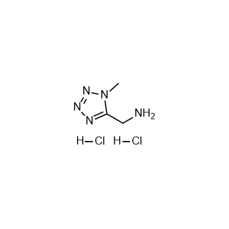 (1-Methyl-1H-tetrazol-5-yl)methanamine dihydrochloride structure