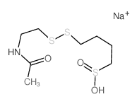 4-(2-ACETAMIDOETHYLDITHIO) BUTANE SULFINATE SODIUM Structure