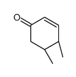 (4S,5S)-4,5-dimethylcyclohex-2-en-1-one结构式