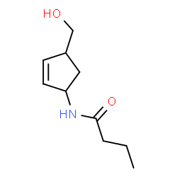 Butanamide,N-[4-(hydroxymethyl)-2-cyclopenten-1-yl]-结构式