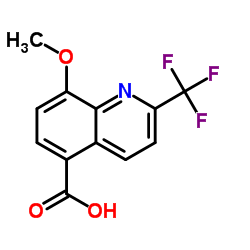 8-甲氧基-2-(三氟甲基)喹啉-5-羧酸结构式