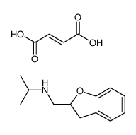 2,3-dihydro-1-benzofuran-2-ylmethyl(propan-2-yl)azanium,(Z)-4-hydroxy-4-oxobut-2-enoate Structure