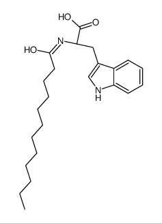 (2S)-2-(dodecanoylamino)-3-(1H-indol-3-yl)propanoic acid结构式