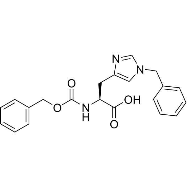 1-Benzyl-N-[(benzyloxy)carbonyl]-L-histidine structure