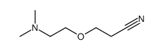 3-[2-(dimethylamino)ethoxy]propanenitrile结构式