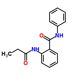 N-Phenyl-2-(propionylamino)benzamide Structure