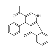 3-acetyl-2-methyl-4-phenyl-1,4-dihydroindeno[1,2-b]pyridin-5-one结构式