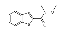 N-methoxy-N-methylbenzo[b]thiophene-2-carboxamide Structure