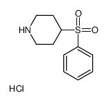 4-BENZENESULFONYLPIPERIDINE HYDROCHLORIDE structure