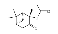 (1RS:2RS)-2-acetoxy-pinanone-3结构式