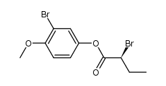 3-Bromo-4-methoxyphenyl (S)-2-bromobutanoate Structure