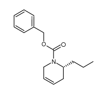 (R)-1-benzyloxycarbonyl-2-propyl-1,2,3,6-tetrahydropyridine结构式