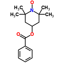 4-羟基-2,2,6,6-四甲基哌啶1-氧基苯甲酸盐自由基[氧化反应的催化剂]结构式