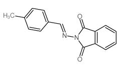 2-[(4-methylphenyl)methylideneamino]isoindole-1,3-dione Structure