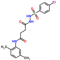 4-{2-[(4-Chlorophenyl)sulfonyl]hydrazino}-N-(2,5-dimethylphenyl)-4-oxobutanamide Structure