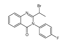 2-(1-bromo-ethyl)-3-(4-fluoro-phenyl)-3H-quinazolin-4-one Structure