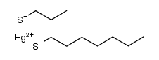 (n-propanthiolato)(n-heptanthiolato)mercury(II)结构式