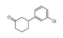 3-(3-chlorophenyl)cyclohexanone结构式