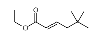 ethyl 5,5-dimethylhex-2-enoate结构式