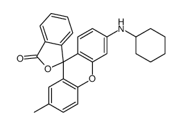 6'-(cyclohexylamino)-2'-methylspiro[2-benzofuran-3,9'-xanthene]-1-one Structure