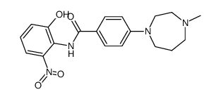 N-(2-hydroxy-6-nitrophenyl)-4-(4-methyl-1,4-diazepan-1-yl)benzamide结构式