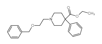 ethyl 4-phenyl-1-(2-phenylmethoxyethyl)piperidine-4-carboxylate structure