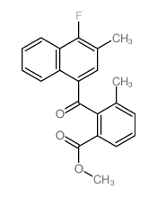 methyl 2-(4-fluoro-3-methyl-naphthalene-1-carbonyl)-3-methyl-benzoate Structure