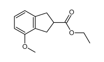 ethyl 4-Methoxy-2,3-dihydro-1H-indene-2-carboxylate Structure