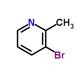 3-Bromo-2-methylpyridine structure