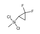 1,1-Difluor-2-(dichlor-methyl-silyl)-cyclopropan Structure