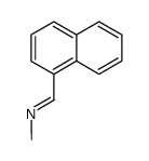 N-(1-naphthylmethylidene)methylamine Structure